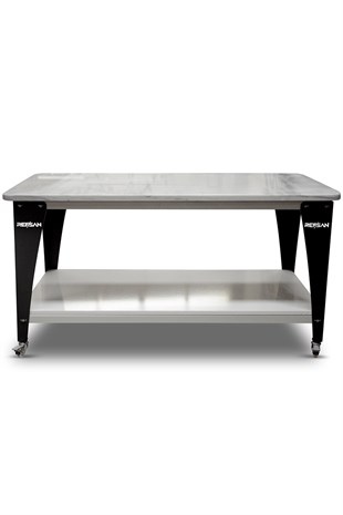 MARBLE TABLE WITH SHELF